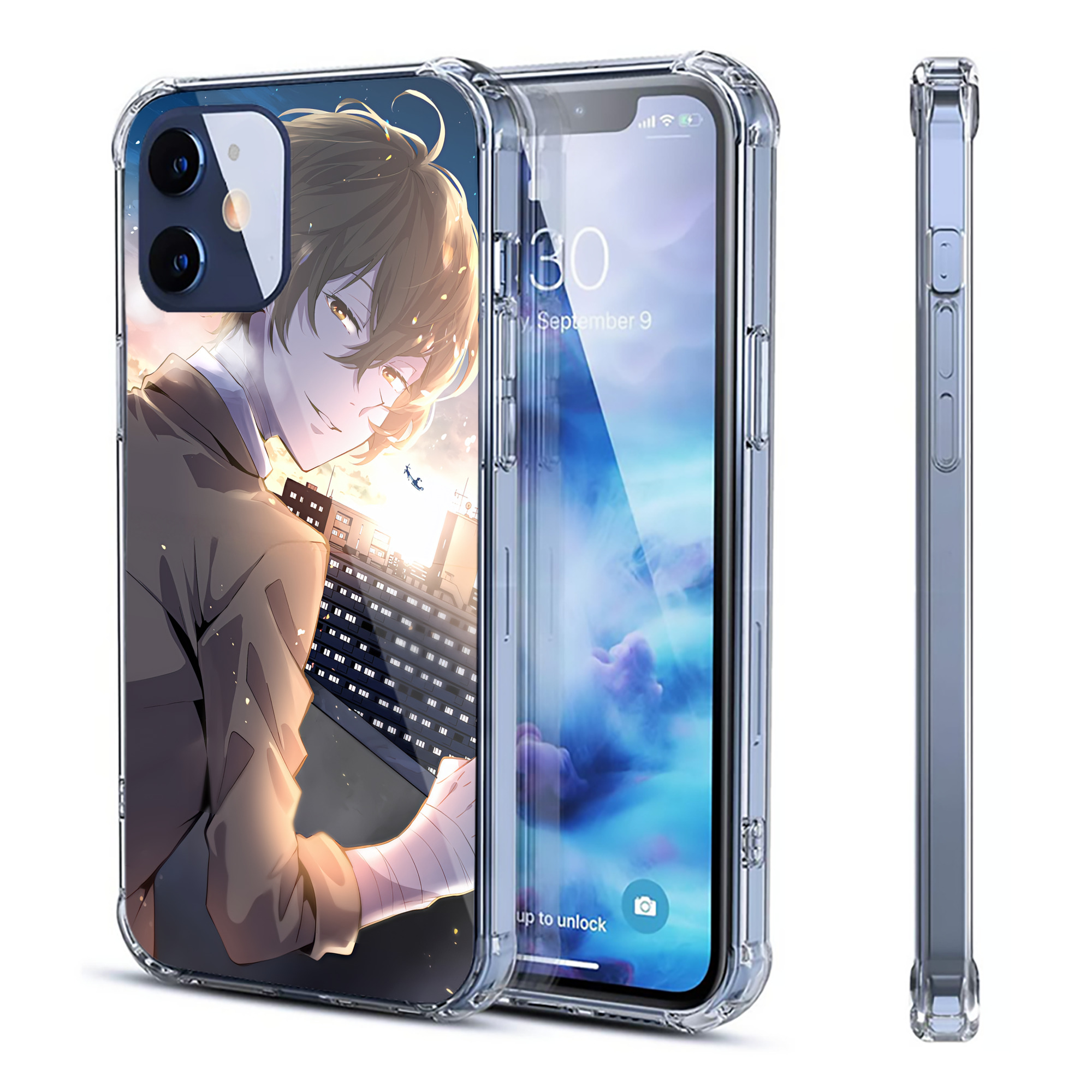 （画像用） 文豪ストレイドッグス Bungo Stray Dogs 【iPhone 12シリーズ対応】透明スマホケース（クリアソフトケース）